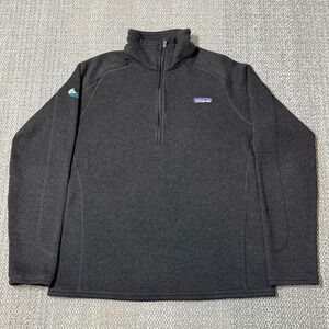 Patagonia Better Sweater 1/4 Zip Fleece Pullover Women's Size Medium Black